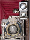 Close up of lens shutter and viewfinder