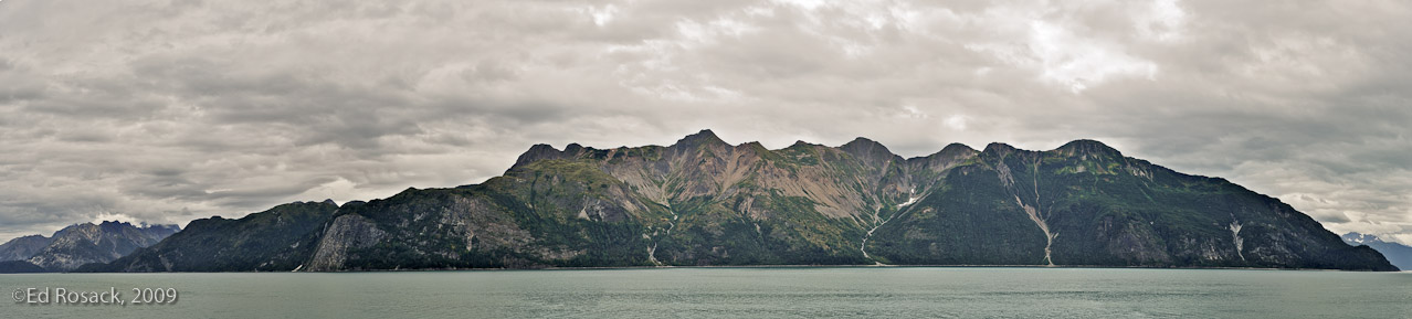 Long island- A panorama of an island in Glacier Bay