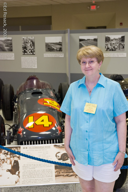 Lynn in front of the Indy 500 winner the year she was born