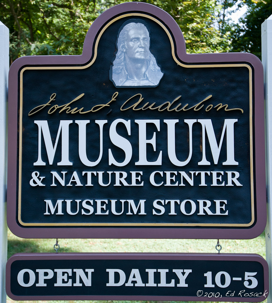John J. Audobon state park: Museum sign