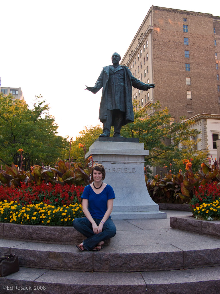 Statue of Garfield, and Mary